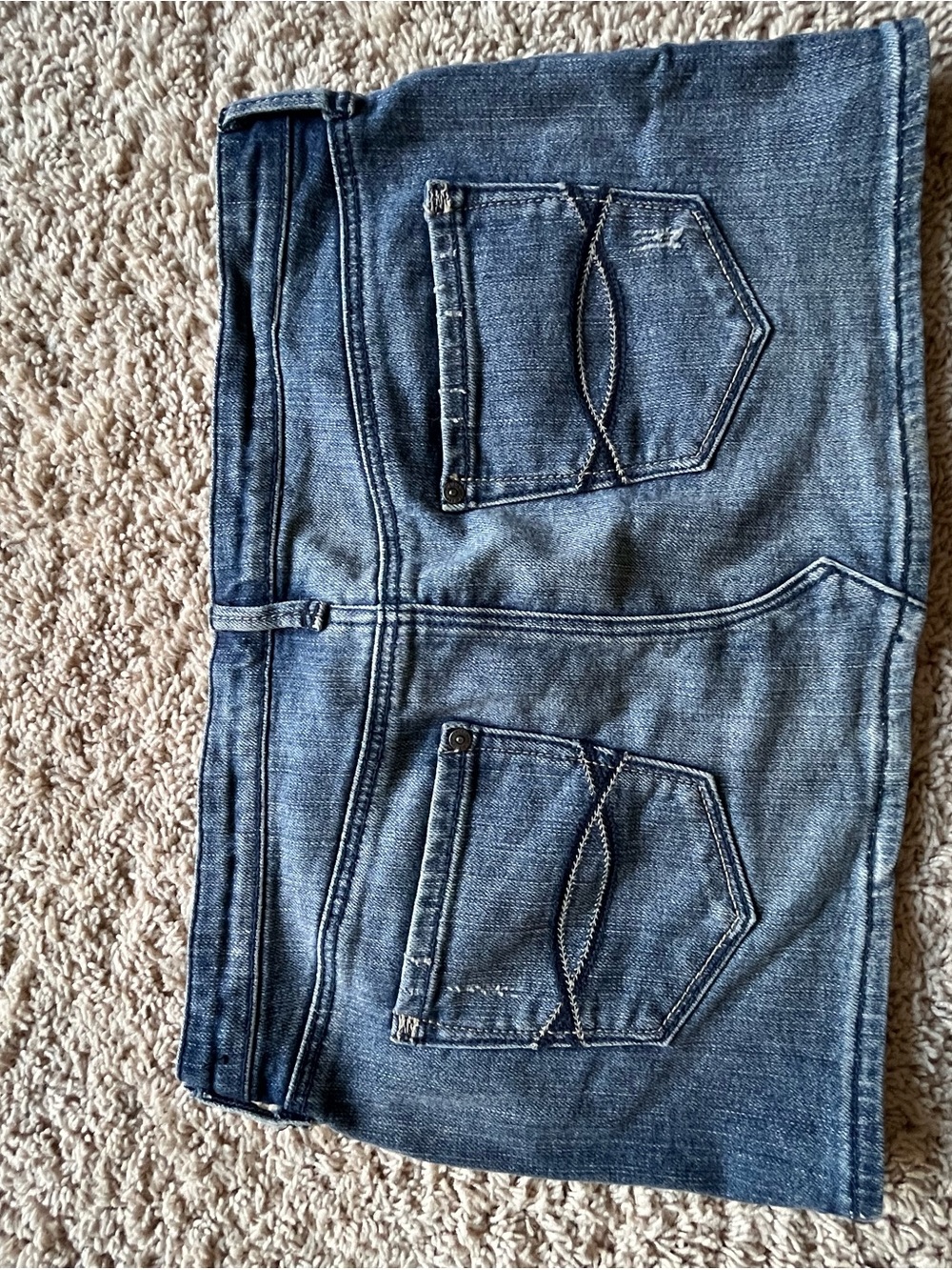Abercrombie & Fitch Blue Denim Mini Skirt - Picture 2 of 3